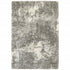 2' X 3' Gray And Ivory Distressed Abstract Scatter Rug